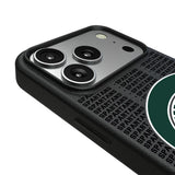 Michigan State University Spartans Text Backdrop MagSafe Compatible Phone Case for Apple iPhone