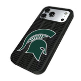 Michigan State University Spartans Text Backdrop MagSafe Compatible Phone Case for Apple iPhone