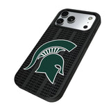 Michigan State University Spartans Text Backdrop MagSafe Compatible Phone Case for Apple iPhone