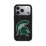Michigan State University Spartans Text Backdrop MagSafe Compatible Phone Case for Apple iPhone