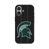Michigan State University Spartans Text Backdrop MagSafe Compatible Phone Case for Apple iPhone