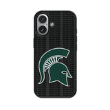 Michigan State University Spartans Text Backdrop MagSafe Compatible Phone Case for Apple iPhone
