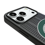 Michigan State University Spartans Text Backdrop MagSafe Compatible Phone Case for Apple iPhone