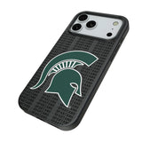 Michigan State University Spartans Text Backdrop MagSafe Compatible Phone Case for Apple iPhone