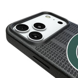 Michigan State University Spartans Text Backdrop MagSafe Compatible Phone Case for Apple iPhone