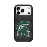 Michigan State University Spartans Text Backdrop MagSafe Compatible Phone Case for Apple iPhone