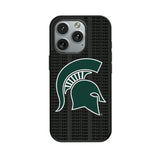Michigan State University Spartans Text Backdrop MagSafe Compatible Phone Case for Apple iPhone