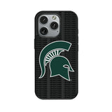 Michigan State University Spartans Text Backdrop MagSafe Compatible Phone Case for Apple iPhone