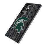 Michigan State University Spartans Text Backdrop MagSafe Compatible Phone Case for Samsung Galaxy