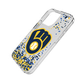 Milwaukee Brewers Confetti Clear Phone Case for Apple iPhone