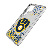 Milwaukee Brewers Confetti Clear Phone Case for Samsung Galaxy