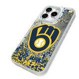 Milwaukee Brewers Confetti Glitter Phone Case for Apple iPhone