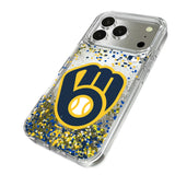 Milwaukee Brewers Confetti Glitter Phone Case for Apple iPhone