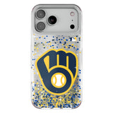 Milwaukee Brewers Confetti Glitter Phone Case for Apple iPhone