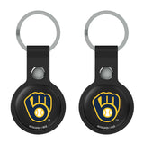 Milwaukee Brewers Insignia Black Airtag Holder 2-Pack