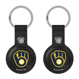 Milwaukee Brewers Insignia Black Airtag Holder 2-Pack