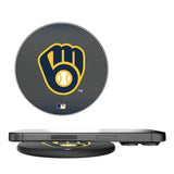 Milwaukee Brewers Linen 15-Watt Wireless Charger