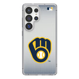 Milwaukee Brewers Linen Clear Phone Case for Samsung Galaxy