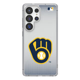 Milwaukee Brewers Linen Clear Phone Case for Samsung Galaxy
