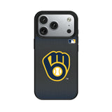 Milwaukee Brewers Linen MagSafe Compatible Phone Case for Apple iPhone