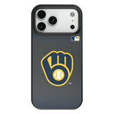 Milwaukee Brewers Linen MagSafe Compatible Phone Case for Apple iPhone