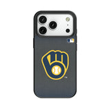 Milwaukee Brewers Linen MagSafe Compatible Phone Case for Apple iPhone