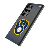 Milwaukee Brewers Linen MagSafe Compatible Phone Case for Samsung Galaxy