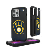 Milwaukee Brewers Linen Rugged Phone Case for Apple iPhone