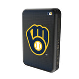 Milwaukee Brewers Linen Wireless Mag Power Bank