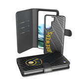 Milwaukee Brewers Monocolor Tilt Wallet Phone Case for Samsung Galaxy