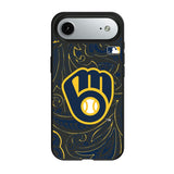 Milwaukee Brewers Paisley MagSafe Compatible Phone Case for Apple iPhone