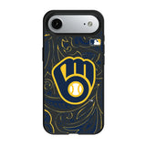 Milwaukee Brewers Paisley MagSafe Compatible Phone Case for Apple iPhone