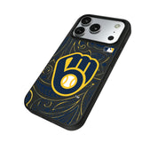 Milwaukee Brewers Paisley MagSafe Compatible Phone Case for Apple iPhone