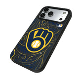 Milwaukee Brewers Paisley MagSafe Compatible Phone Case for Apple iPhone