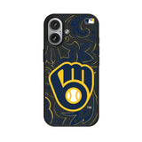 Milwaukee Brewers Paisley MagSafe Compatible Phone Case for Apple iPhone