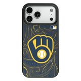 Milwaukee Brewers Paisley MagSafe Compatible Phone Case for Apple iPhone