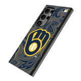 Milwaukee Brewers Paisley MagSafe Compatible Phone Case for Samsung Galaxy