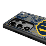 Milwaukee Brewers Paisley MagSafe Compatible Phone Case for Samsung Galaxy