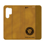 Milwaukee Brewers Personalized Burn Folio Phone Case for Samsung Galaxy