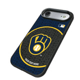 Milwaukee Brewers Personalized Circle Bump Phone Case for Apple iPhone