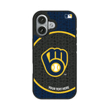 Milwaukee Brewers Personalized Circle Bump Phone Case for Apple iPhone
