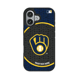 Milwaukee Brewers Personalized Circle Bump Phone Case for Apple iPhone