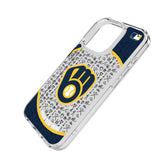 Milwaukee Brewers Personalized Circle Clear Phone Case for Apple iPhone