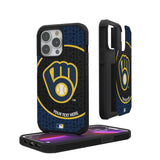 Milwaukee Brewers Personalized Circle Rugged Phone Case for Apple iPhone