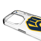 Milwaukee Brewers Personalized EndZone Plus Clear Phone Case for Apple iPhone