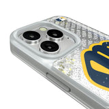 Milwaukee Brewers Personalized EndZone Plus Glitter Phone Case for Apple iPhone