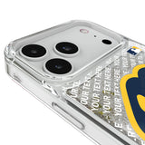 Milwaukee Brewers Personalized EndZone Plus Glitter Phone Case for Apple iPhone