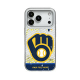 Milwaukee Brewers Personalized EndZone Plus Glitter Phone Case for Apple iPhone