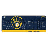 Milwaukee Brewers Personalized Endzone Solid Wireless USB Keyboard