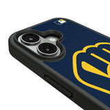 Milwaukee Brewers Personalized Stripe Bump Phone Case for Apple iPhone